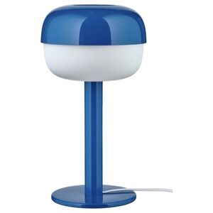 IKEA Blasverk Table Lamp in Bright Blue and White